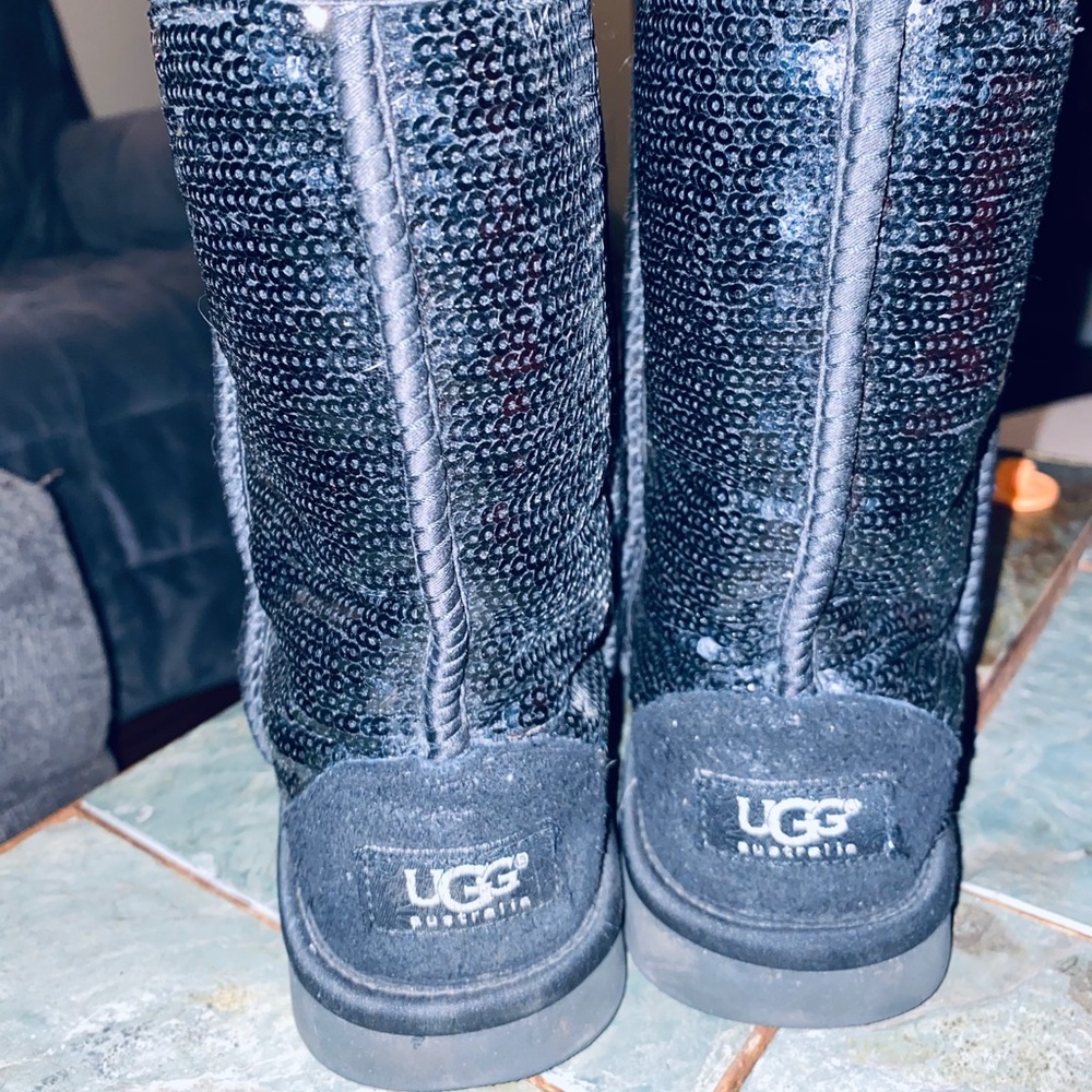 Black sequin UGGS